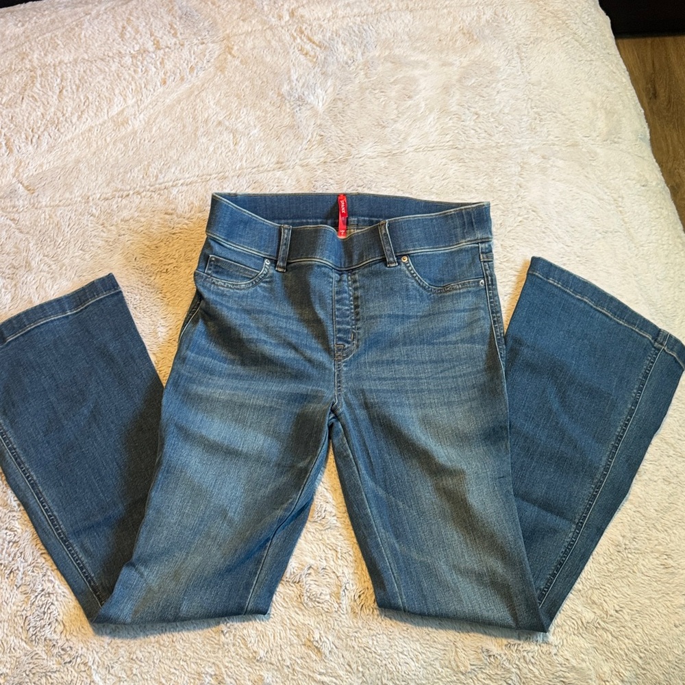 SPANX Dark Blue Denim flare Jeans